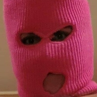 Masked Pink Peach Nagie